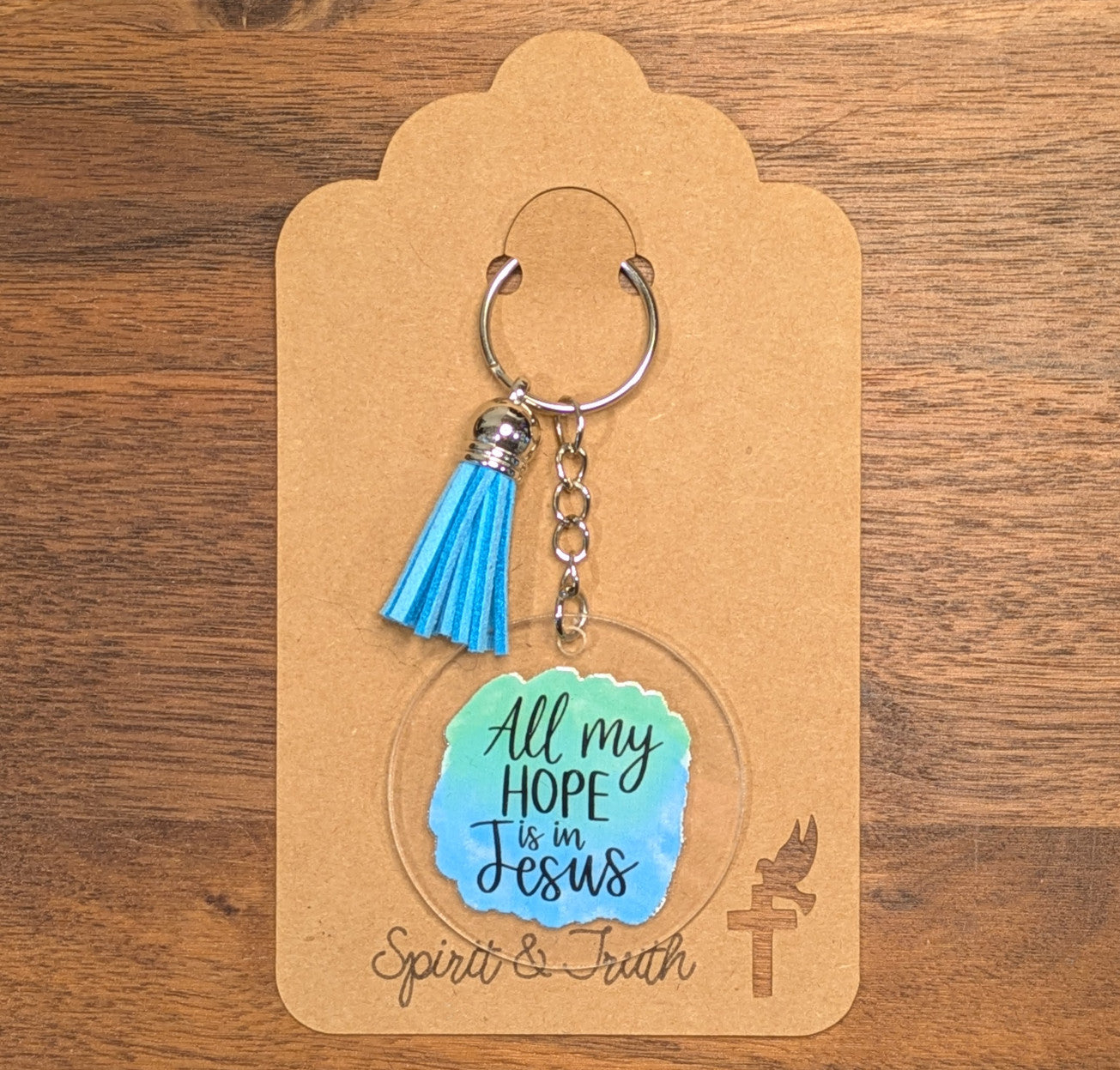 All My Hope Is In Jesus Acrylic Keychain