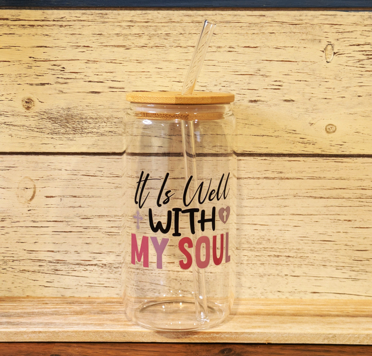 It Is Well With My Soul 16 oz. Drinking Glass
