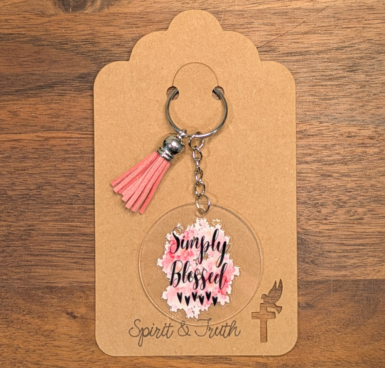 Simply Blessed Acrylic Keychain