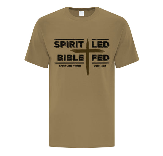 Spirit Led Bible Fed Men's T-Shirt