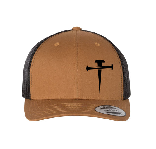 Three Nail Cross Mesh Snapback Hat
