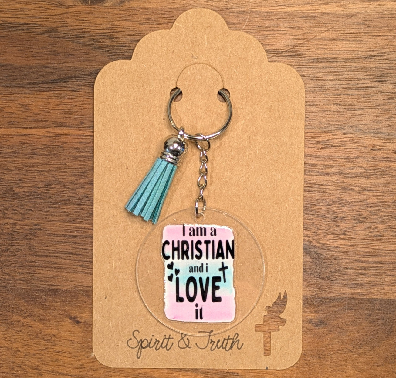 I Am A Christian And I Love It Acrylic Keychain