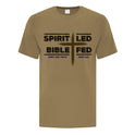 Spirit Led Bible Fed Men's T-Shirt