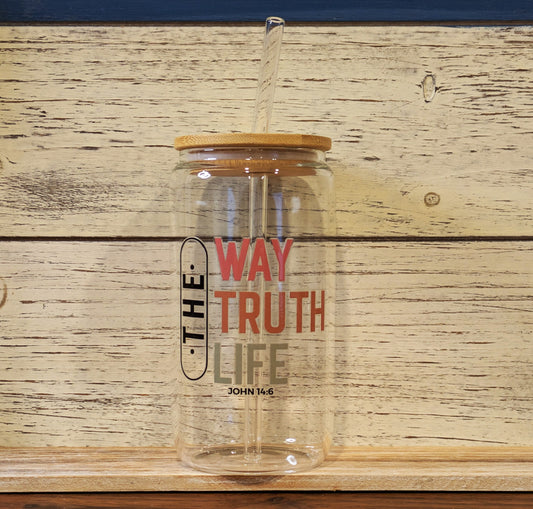 The Way Truth Life 16 oz. Drinking Glass