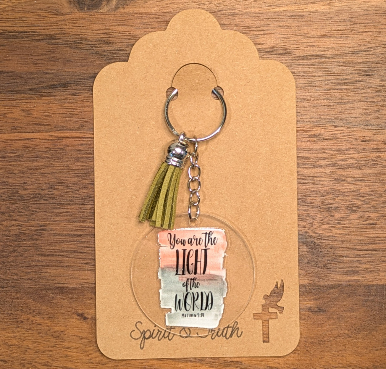 You Are The Light Of The World Acrylic Keychain