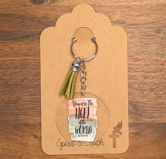 You Are The Light Of The World Acrylic Keychain